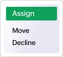 Portal navigation menu panel