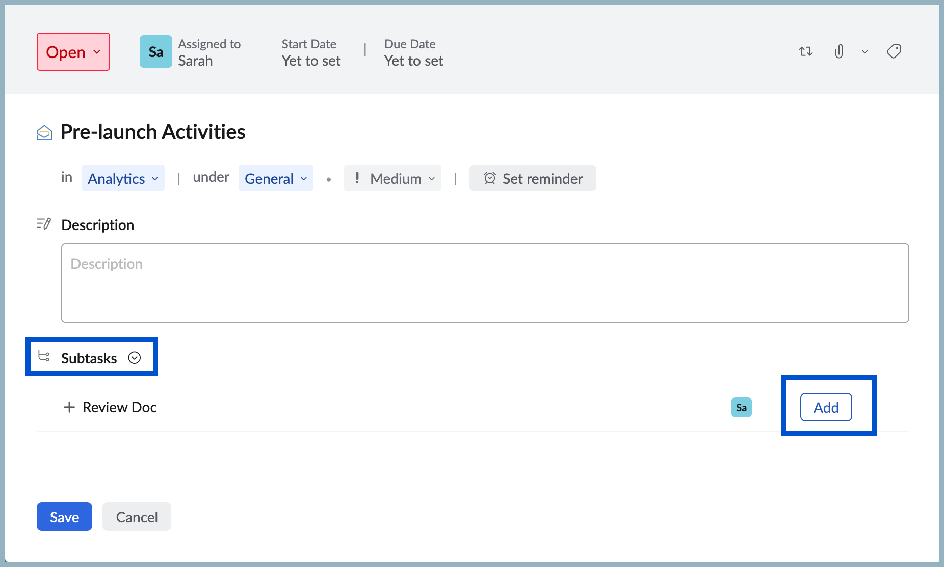 Subtasks