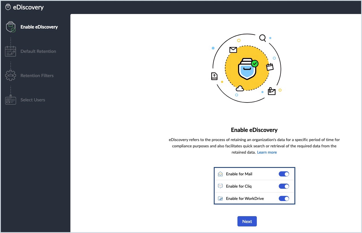 enable eDiscovery