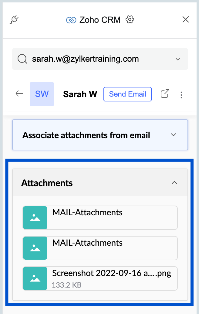 Email attachments