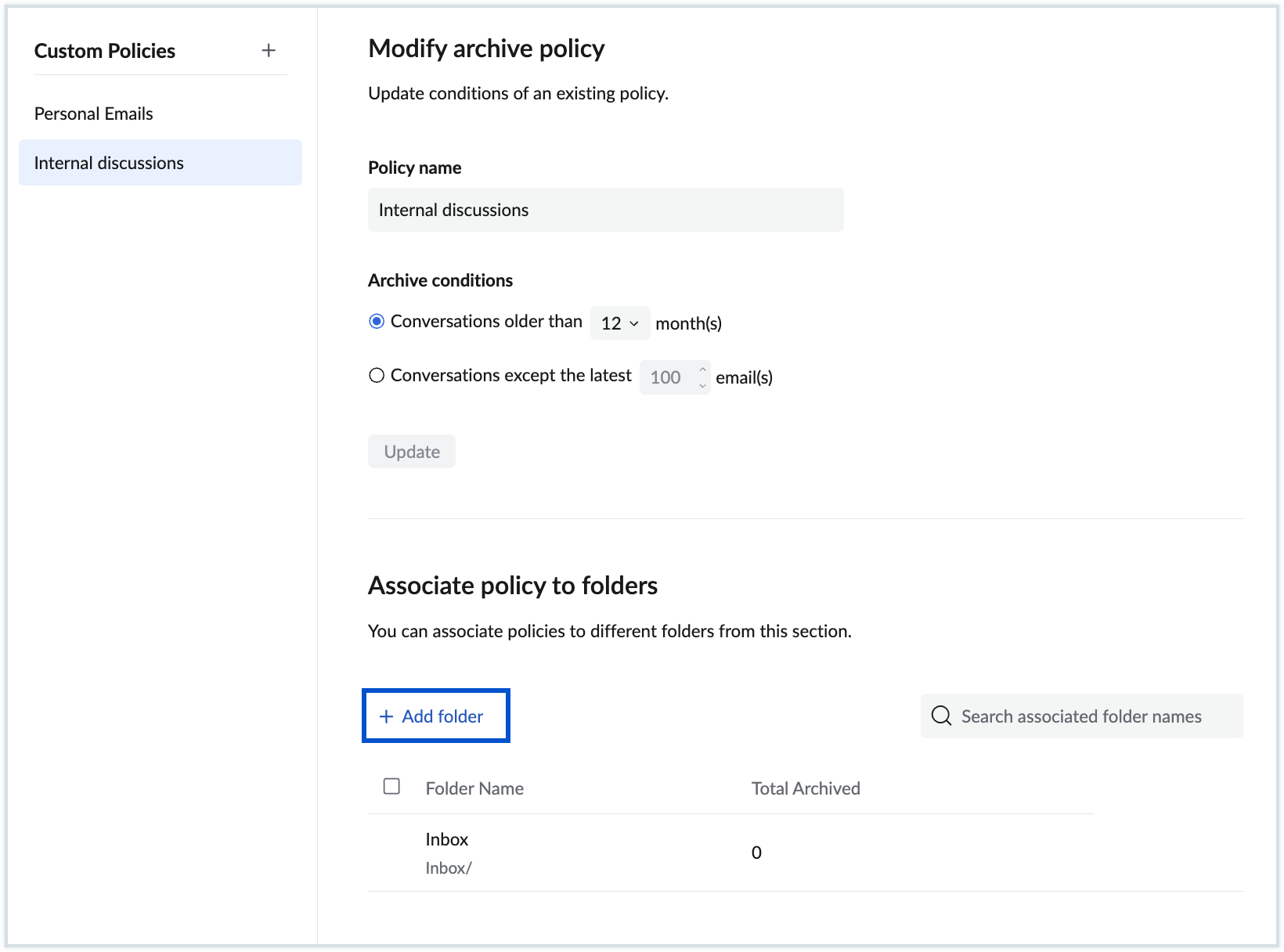 Add folders Add folders