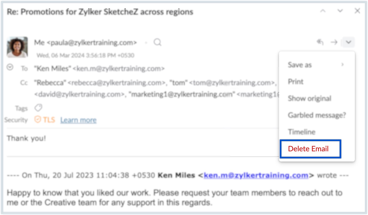 Delete keys Delete keys