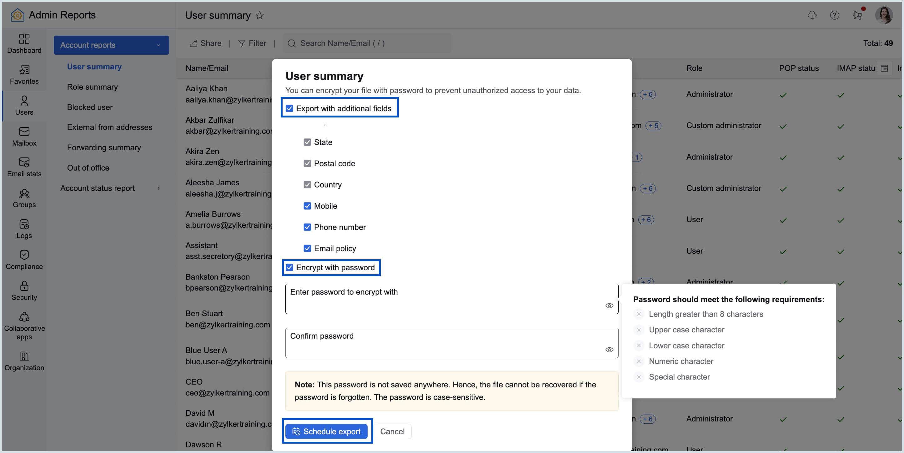 Other export conditions Other export conditions