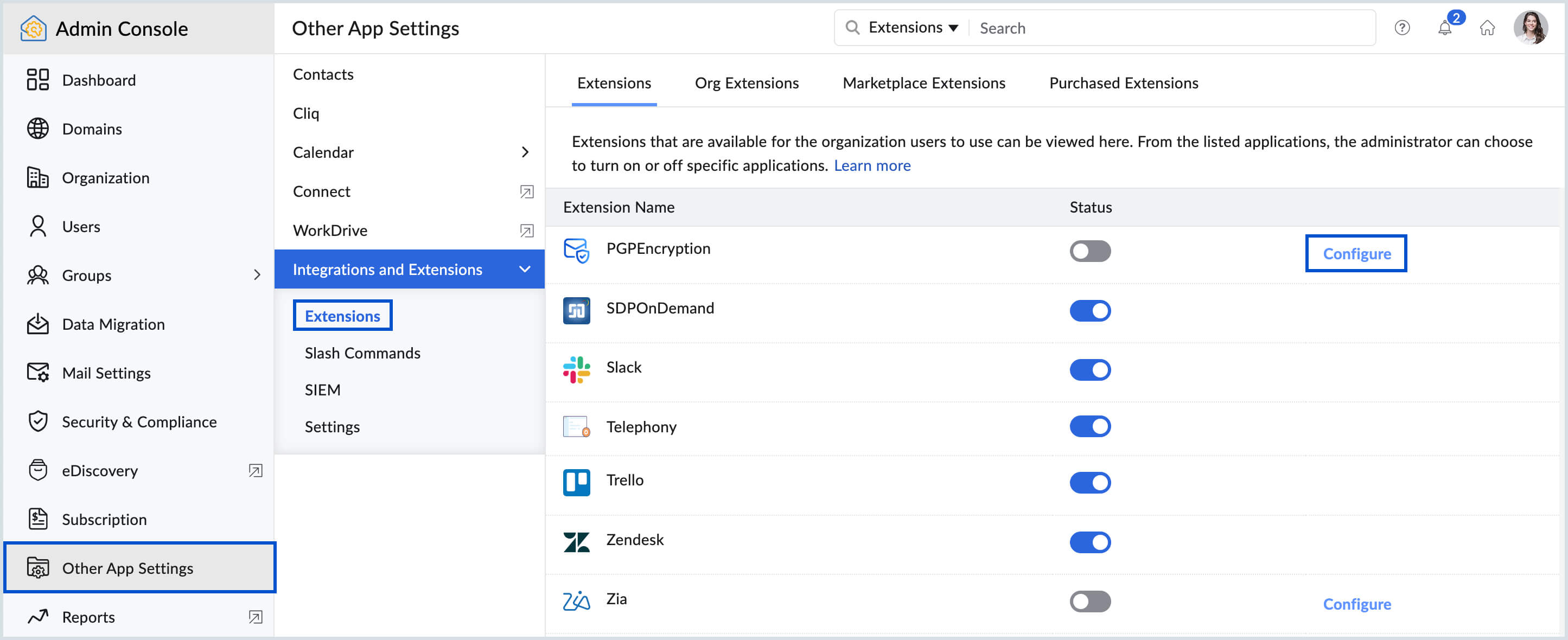 Enable PGP integration