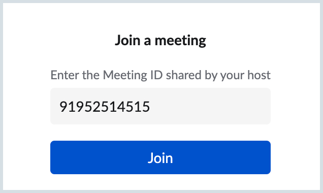 Join Meeting