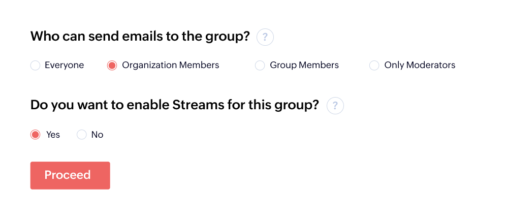 Creating an email group