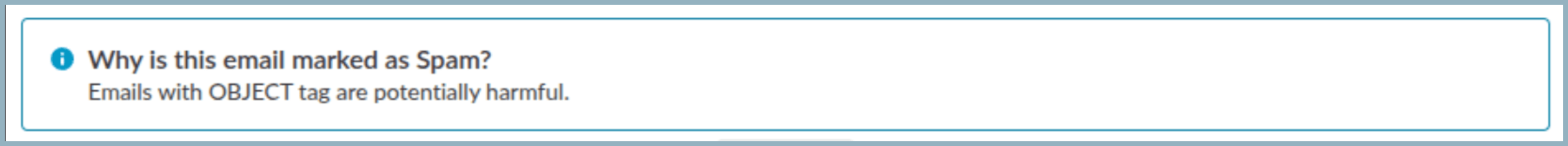 Emails with OBJECT tag Emails with OBJECT tag