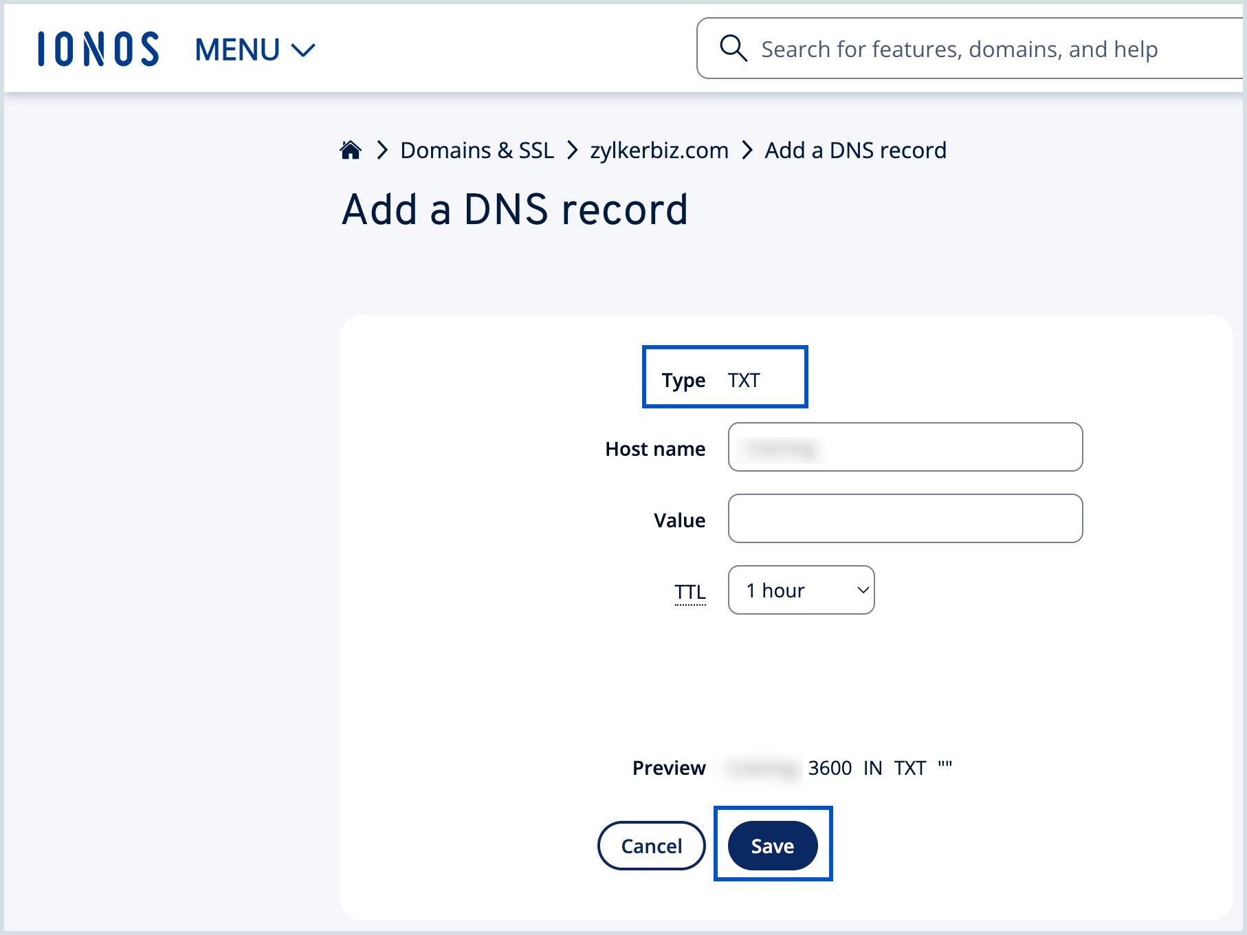 TXT record TXT record