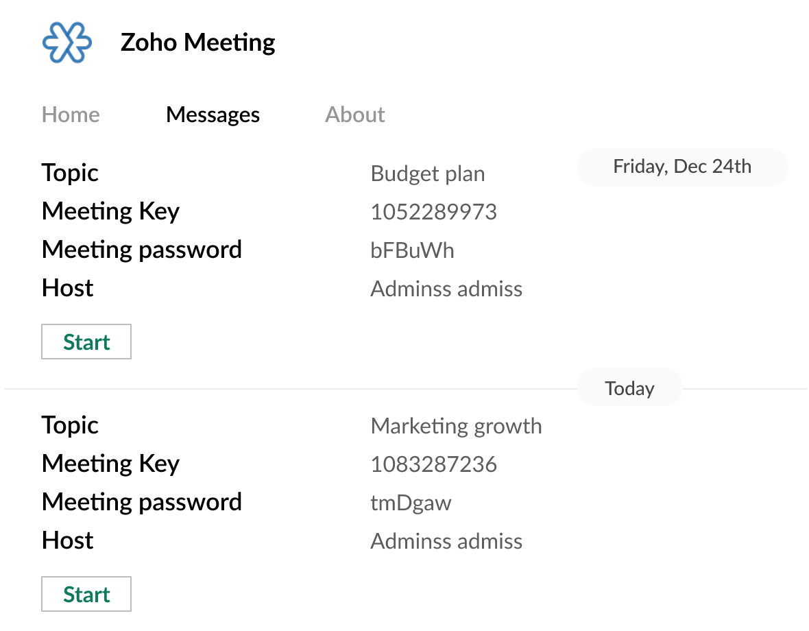 Zoho Meeting