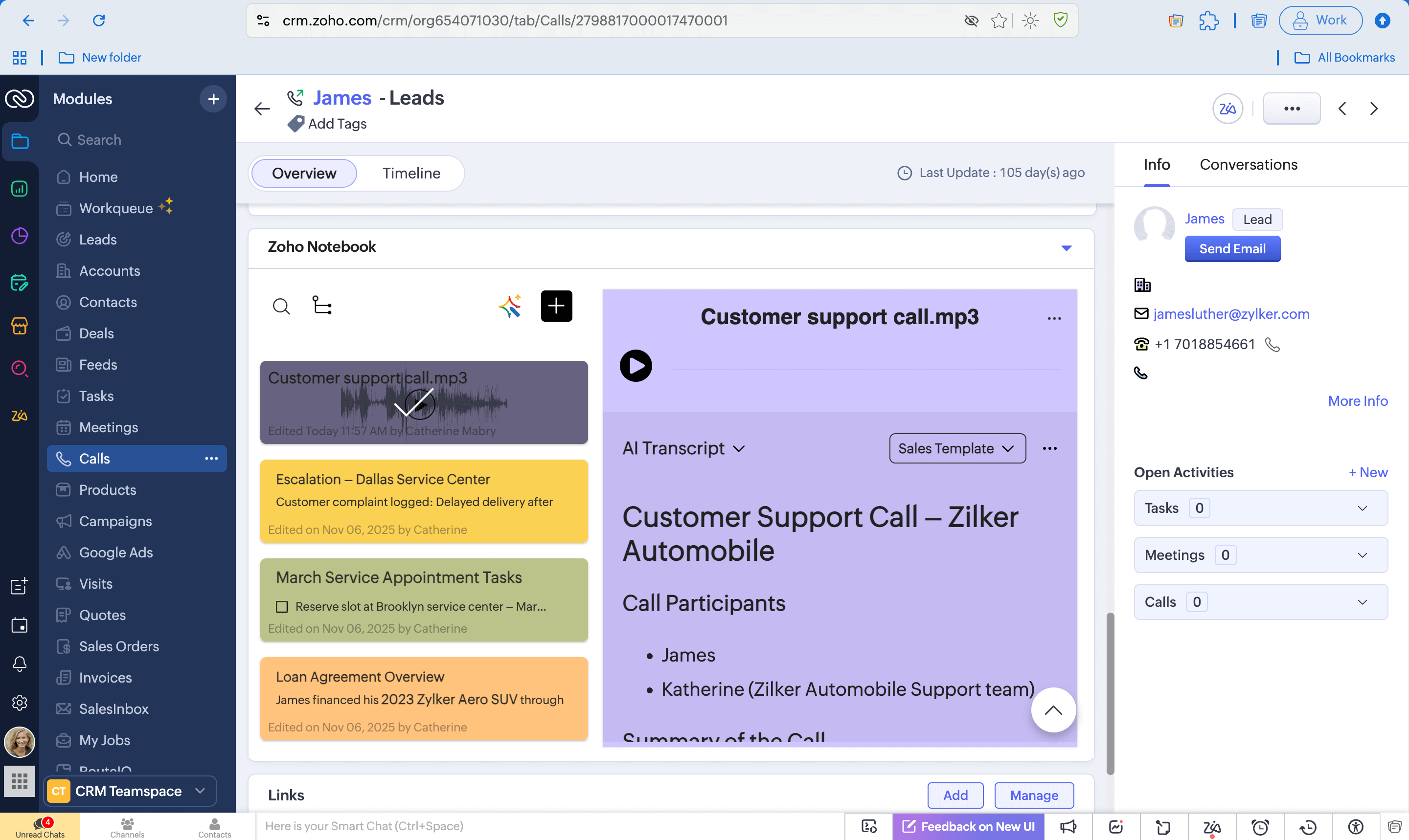 Customer calls made easy