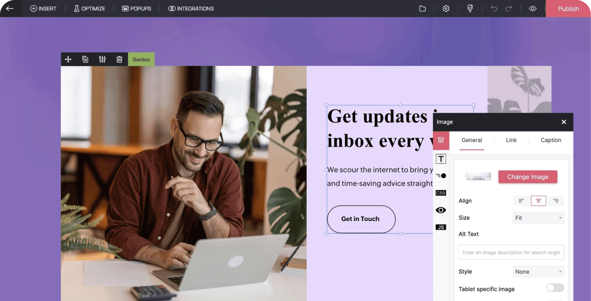 Landing Page Builder UI