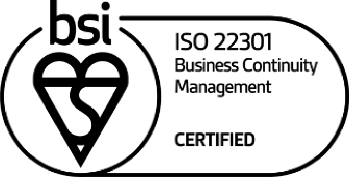 bsi iso 22301 business continuity management logo