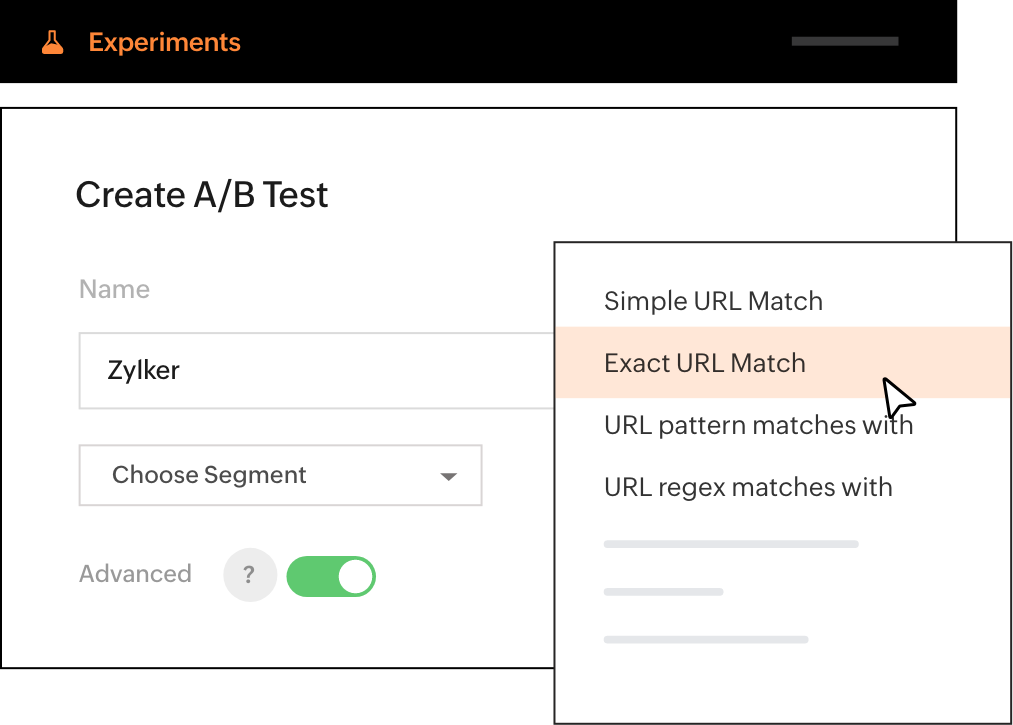 Advanced URL targeting