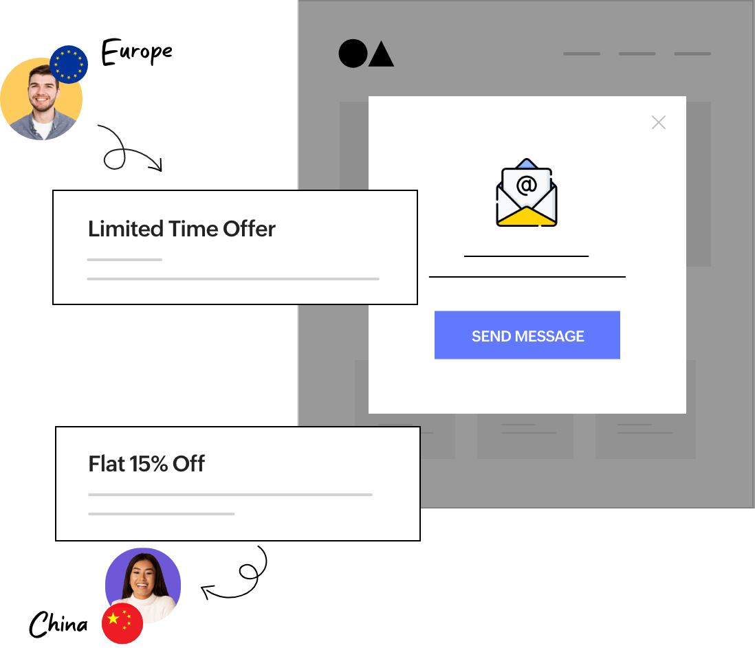 Personalize notifications for target audience segments
