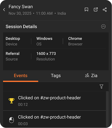 Session details