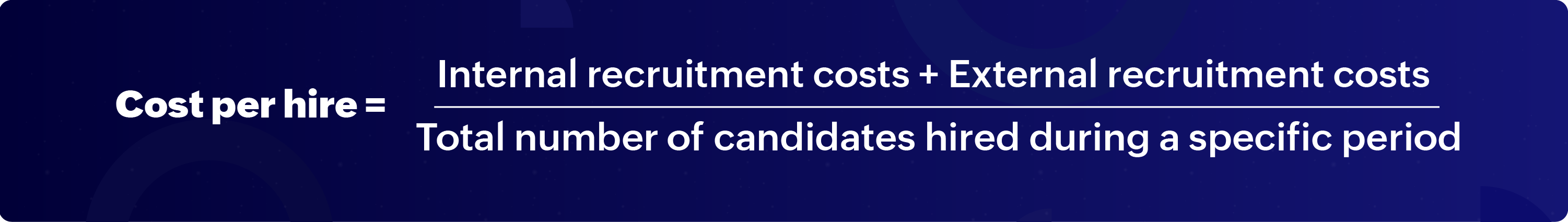 Cost per hire formula - Zoho People