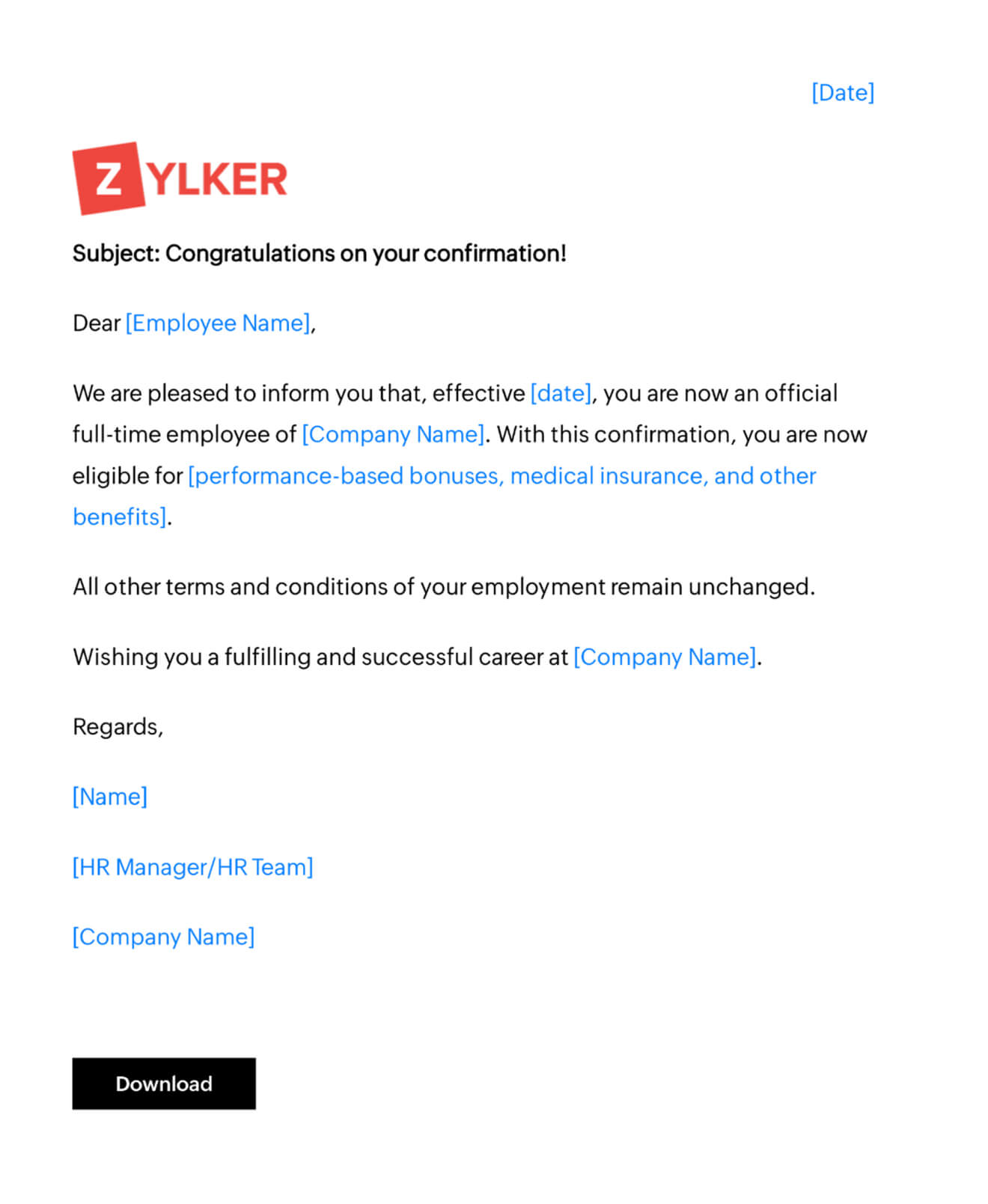 社内昇進 確認書類