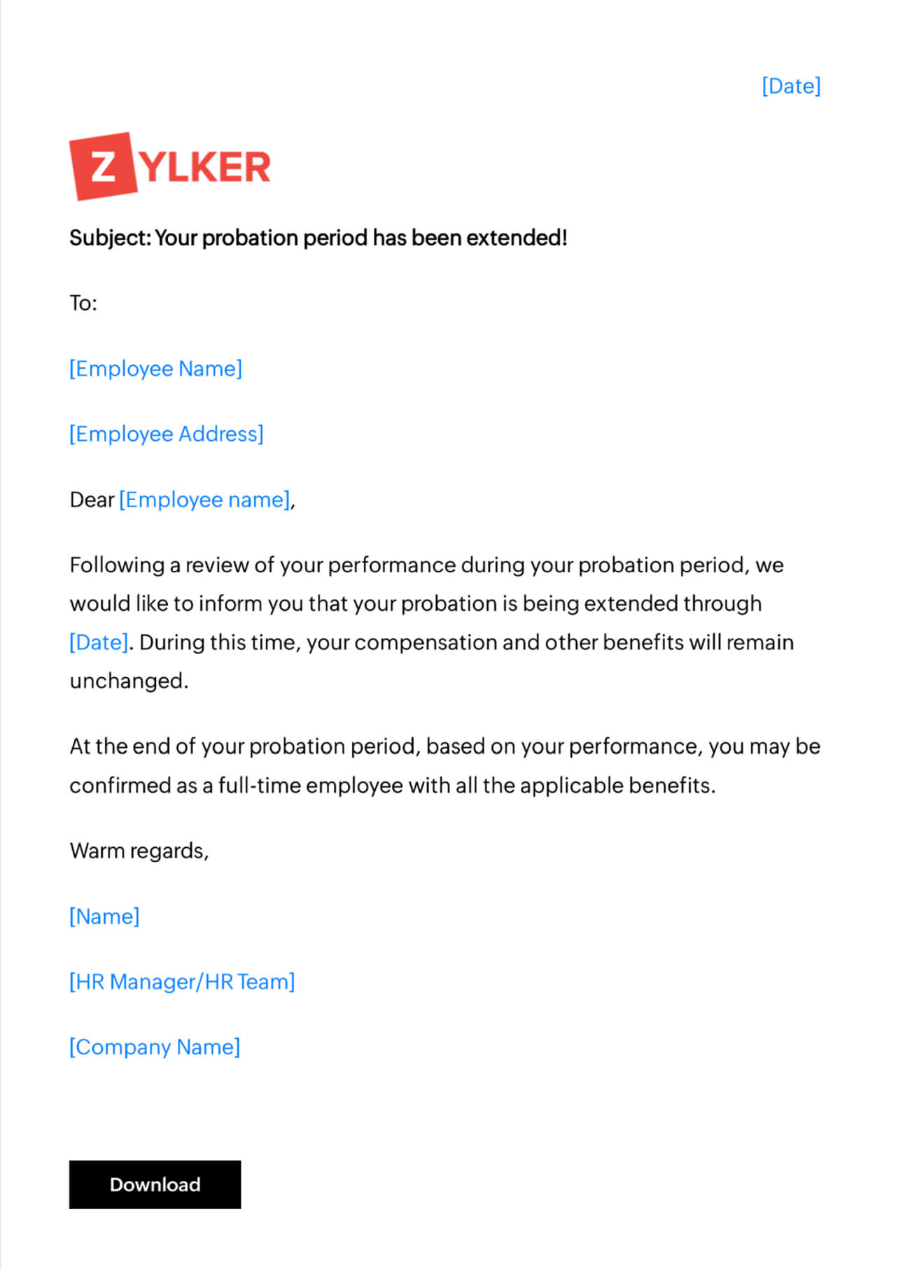 試用期間延長書類 リモートワーク通知
