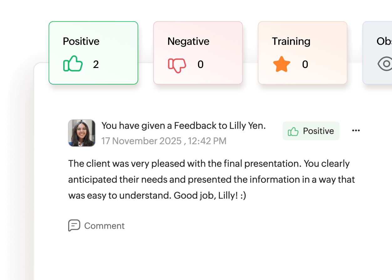 360-degree feedback interface