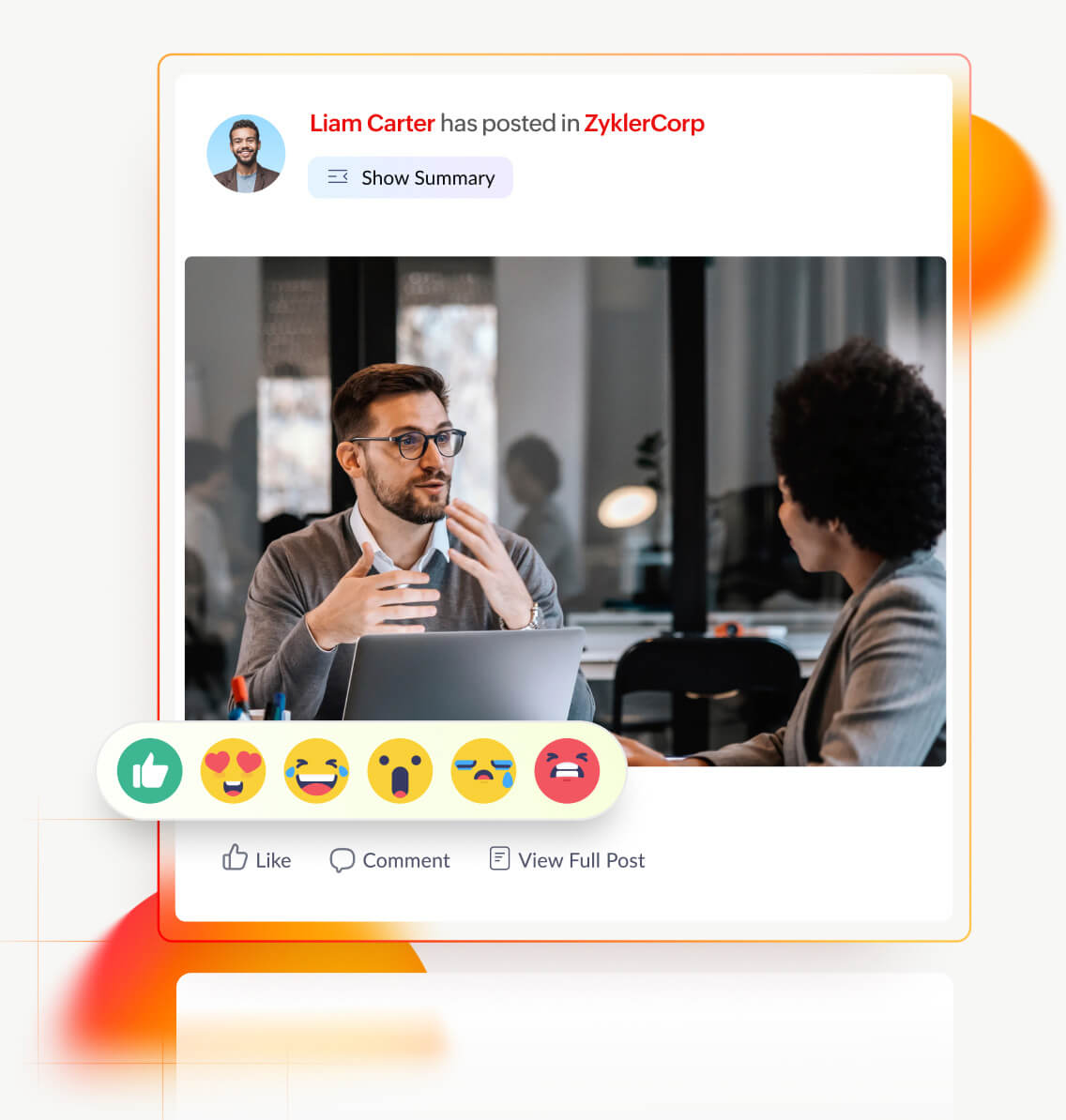 Chat and communication in Zoho People Plus