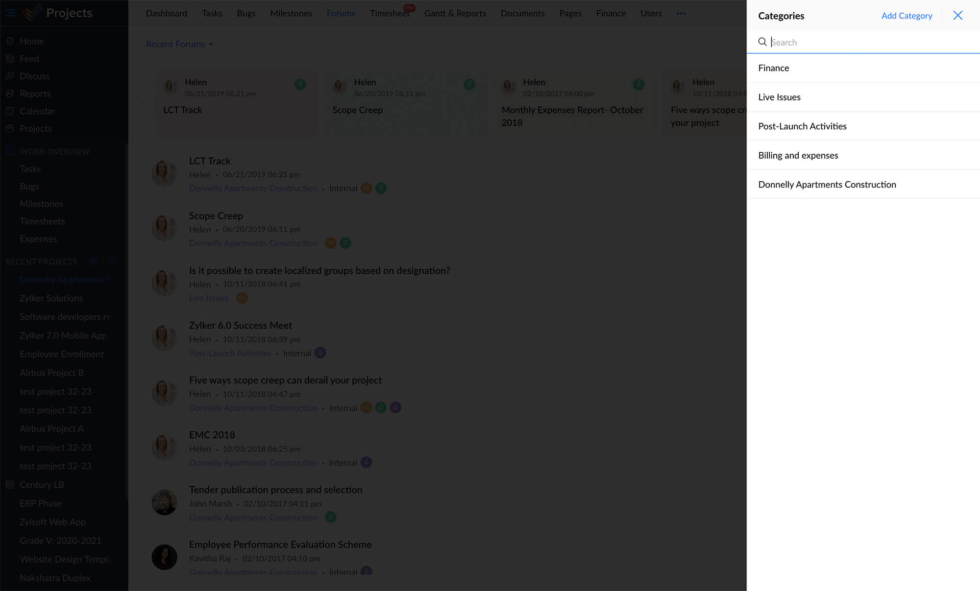Organize topics