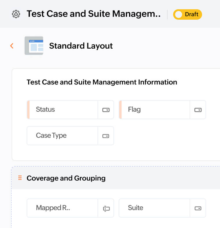 QA test suite & test runs Module
