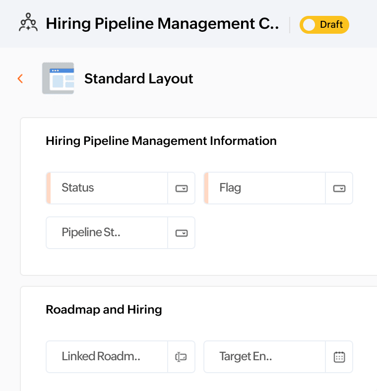Hiring pipeline module