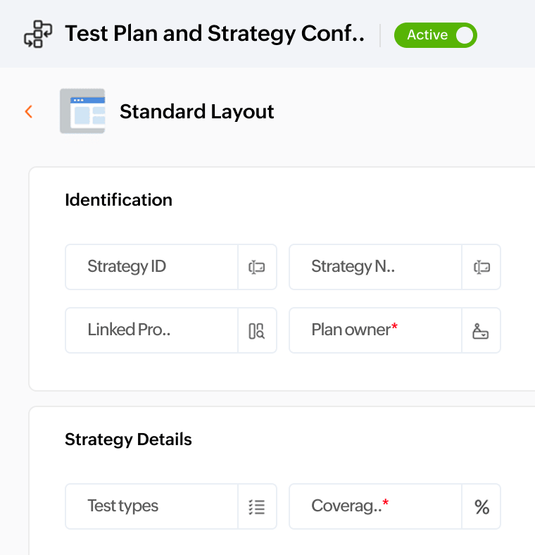 Test plan & strategy module