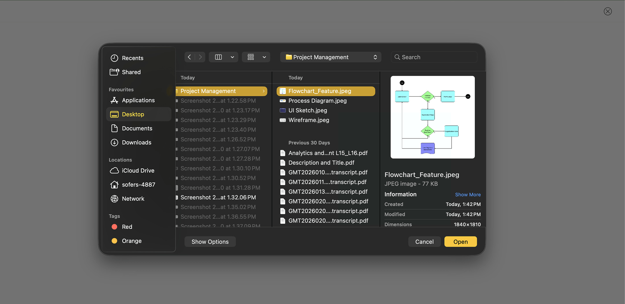 Zoho QEngine flowchart upload interface for generating test cases for manual and automation testing