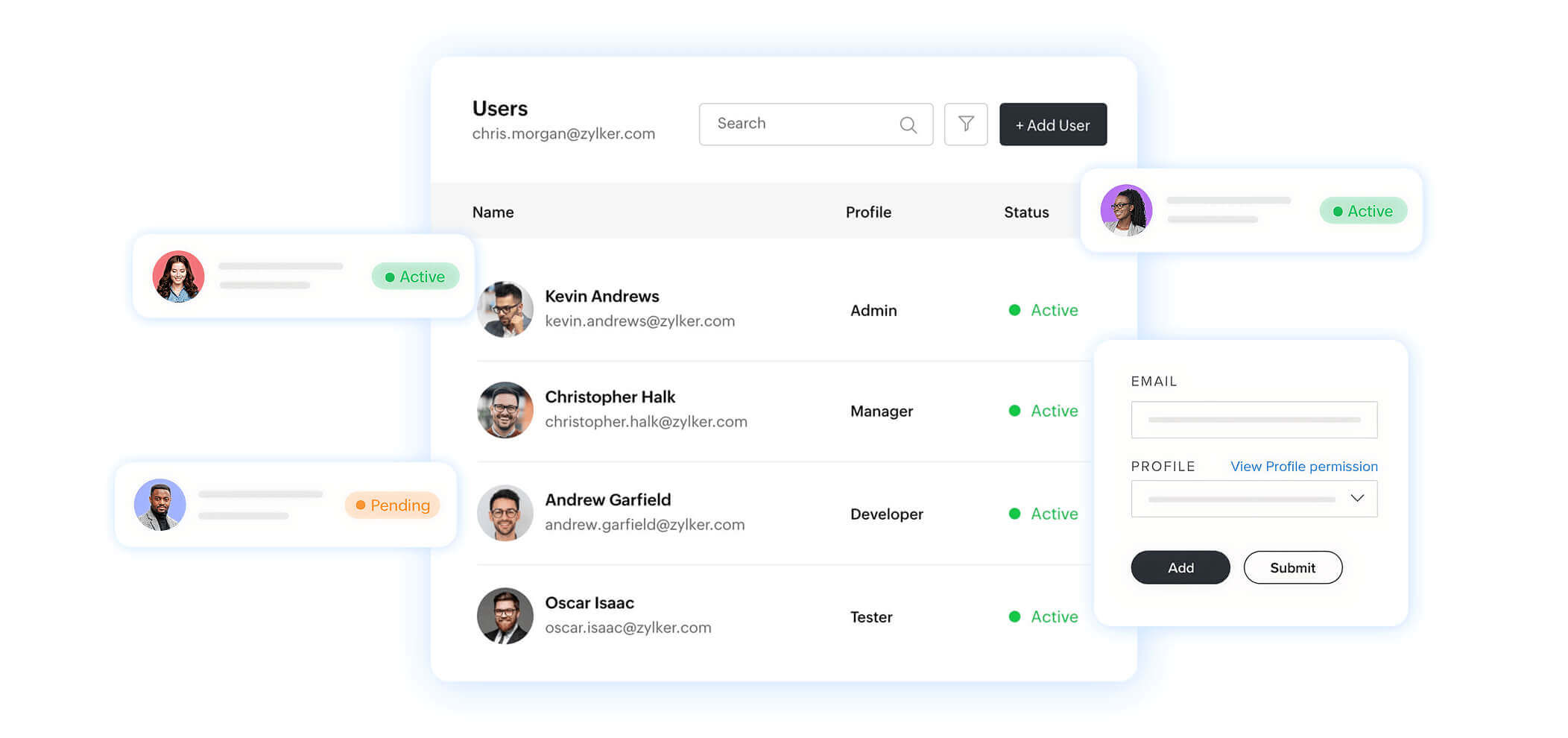 Collaborate with user approvals