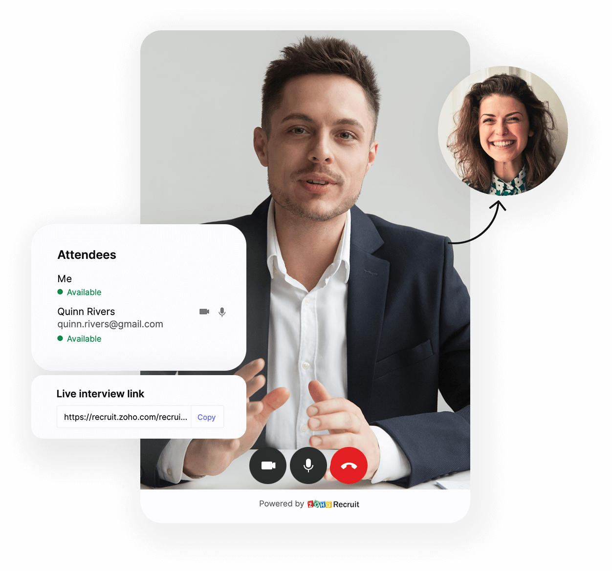 Live video interviews