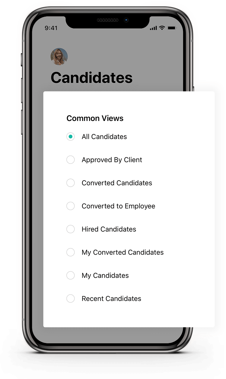 Ordene a los candidatos rápidamente