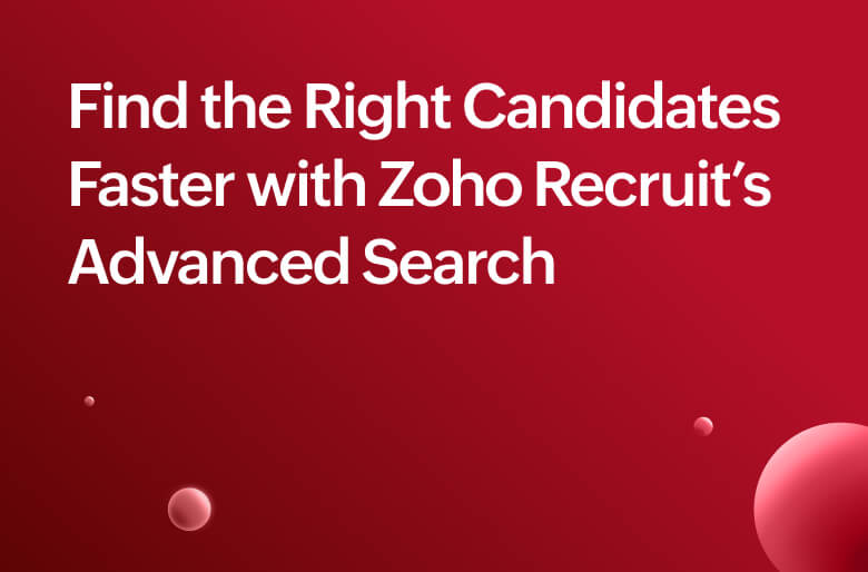 Search in Zoho Recruit