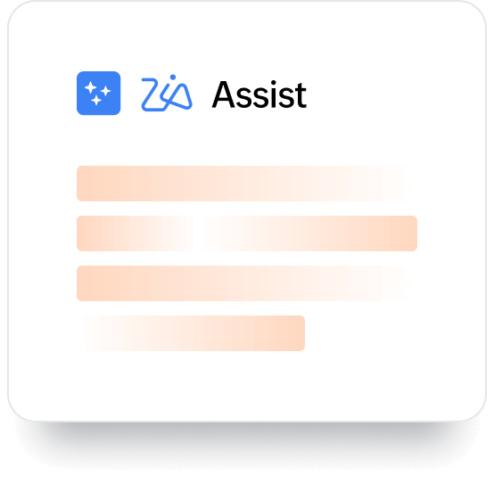 Zia Assist to generate content and email templates to send emails within the Zoho Recruit mobile app