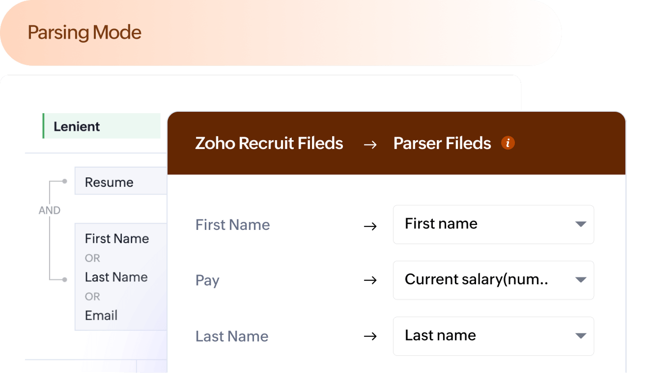 Parse resumes easily and keep candidate information organized and easy to access