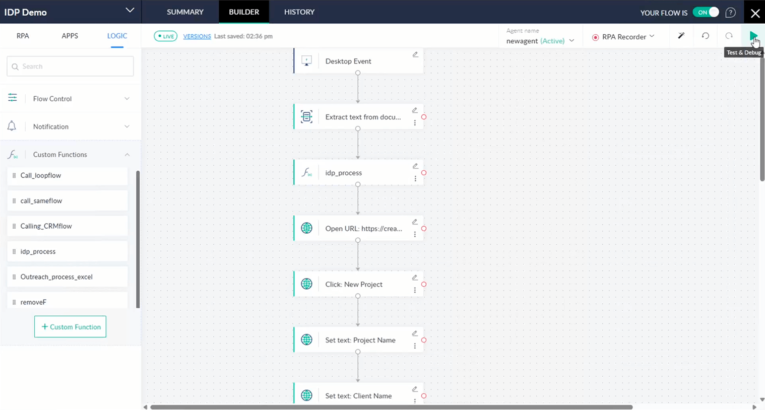 Watch Zoho RPA turn contracts into projects