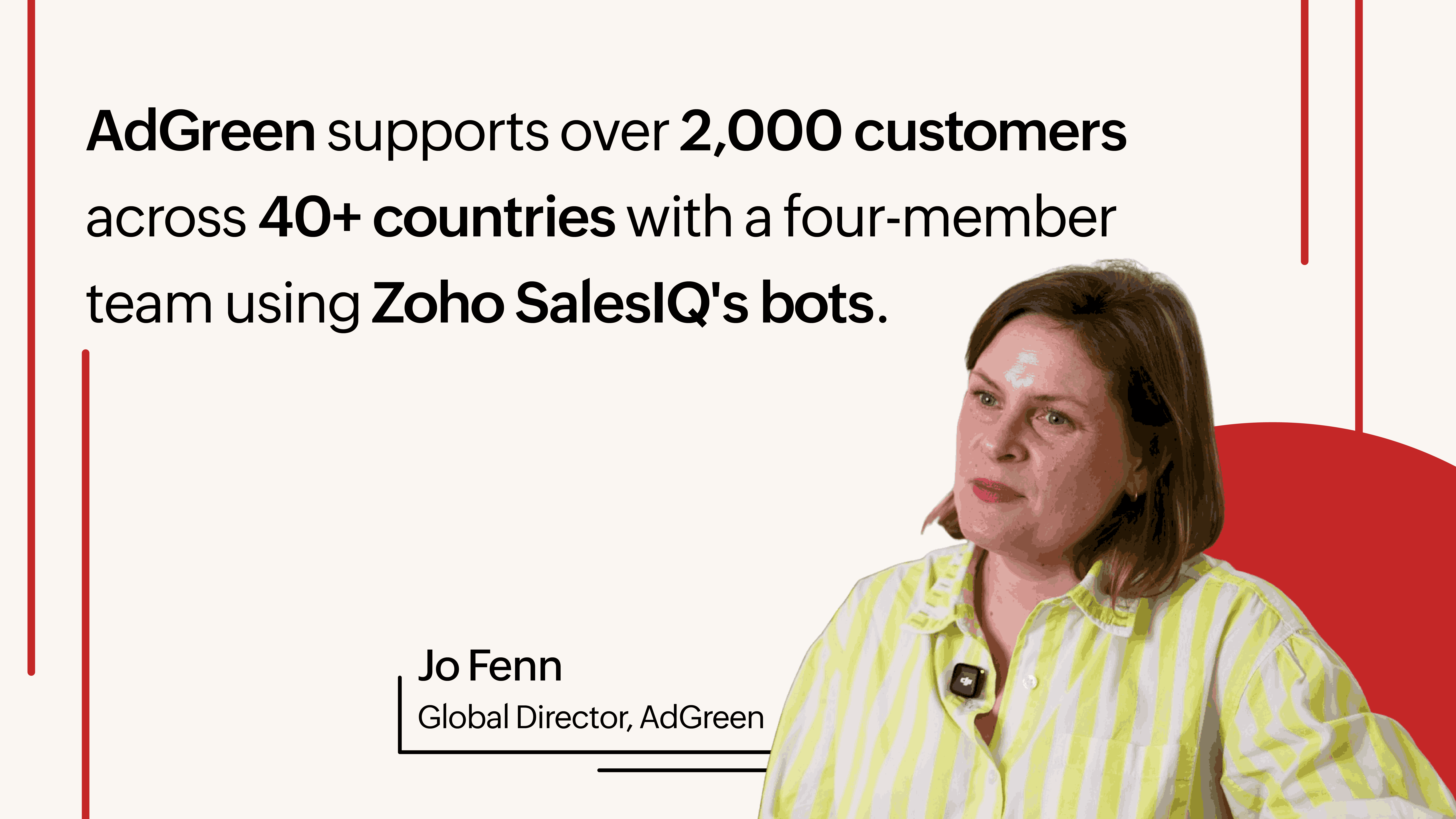 AdGreen with Zoho SalesIQ