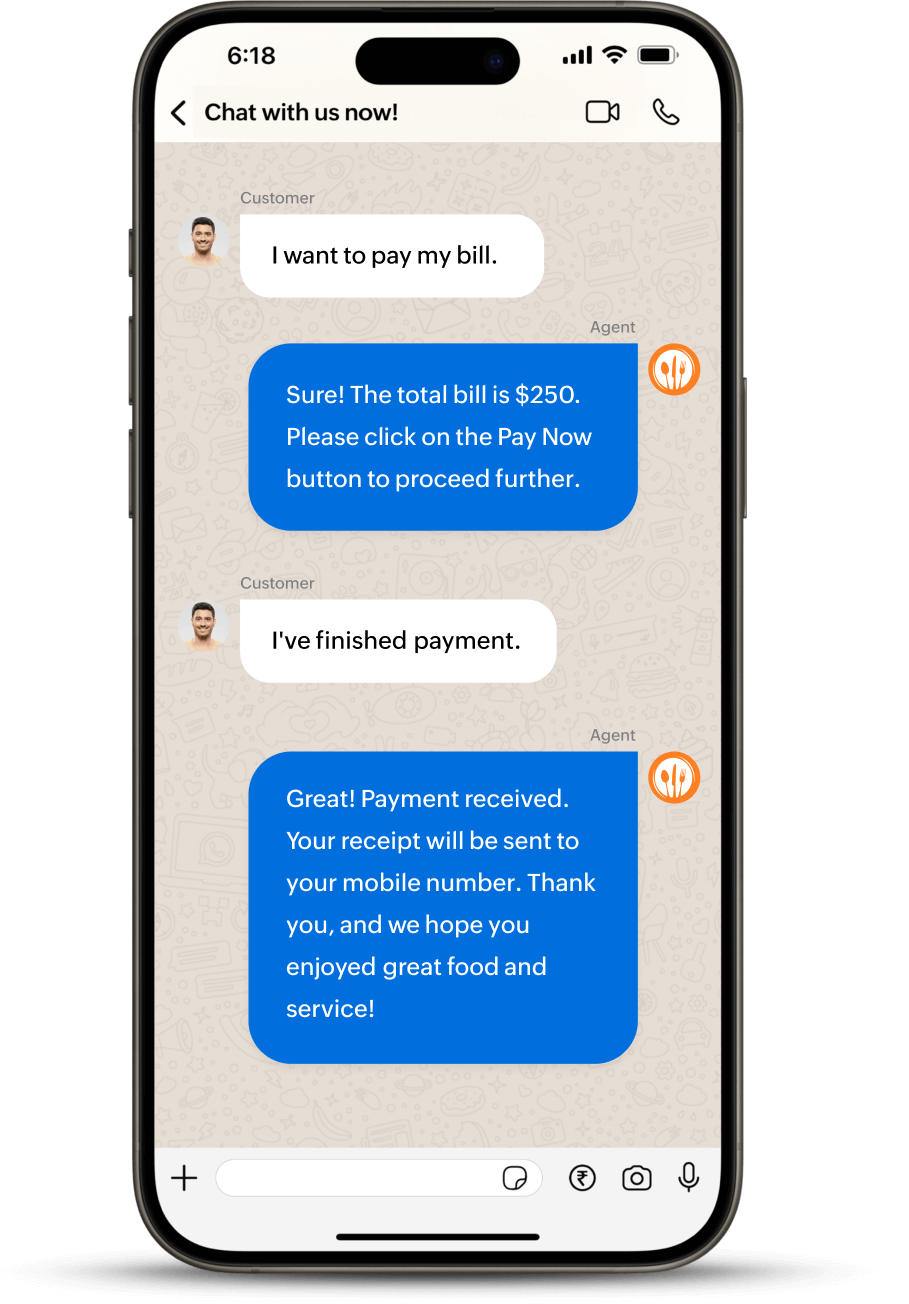 Chatbots for restaurant