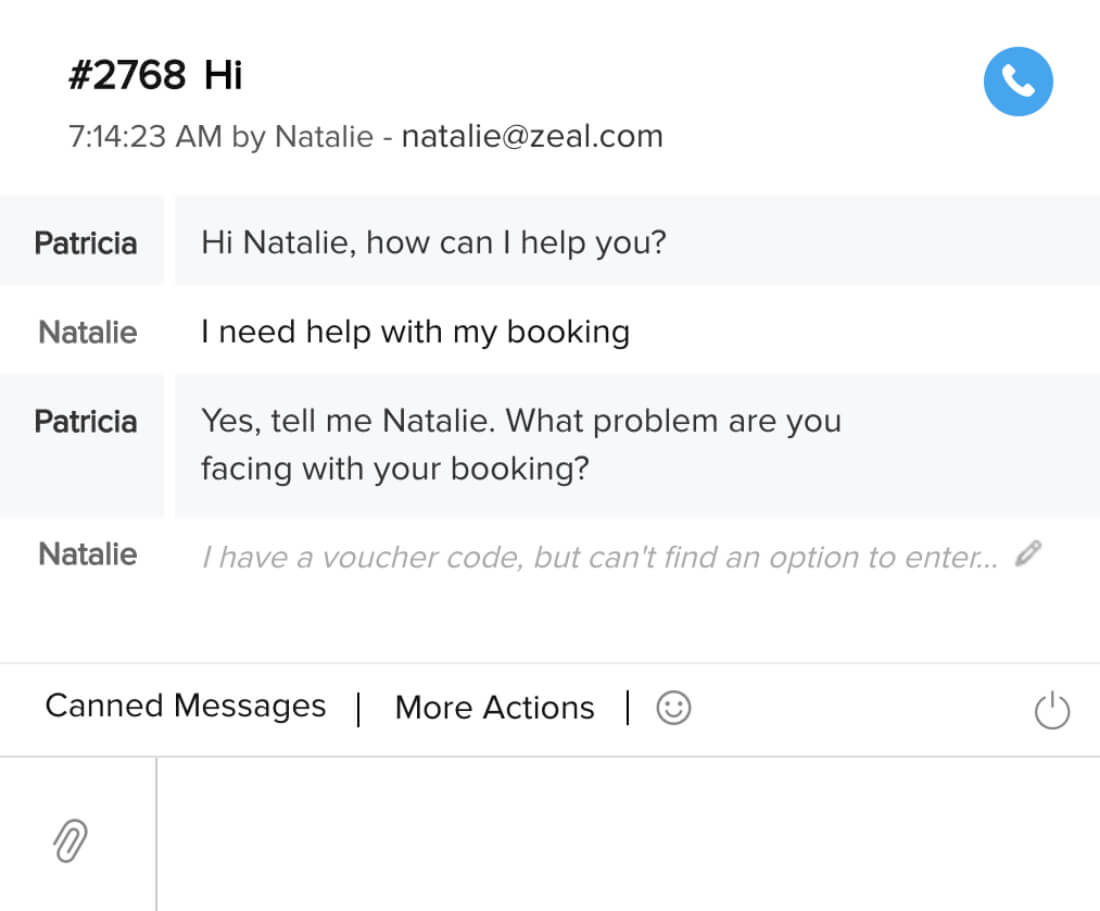 Faster customer support resolution with typing preview