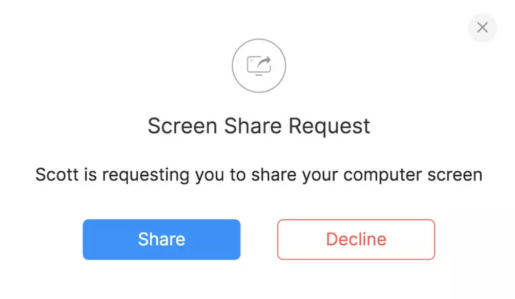 Live chat with audio call and screenshare for better customer experience