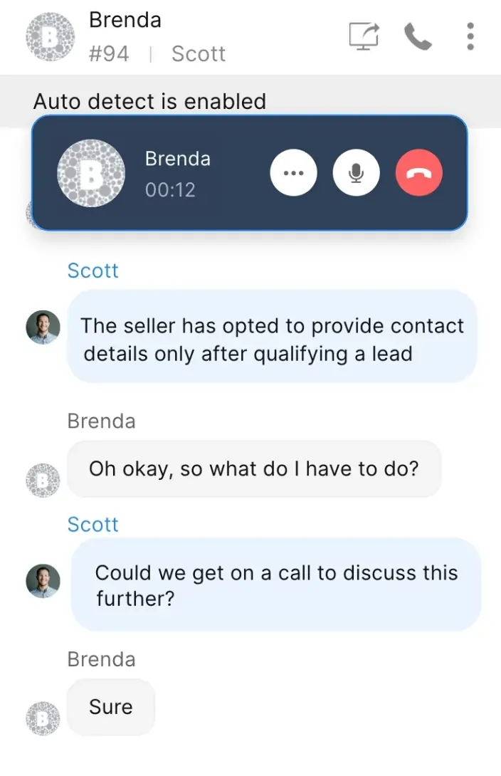Power up your live chat with audio call and screenshare