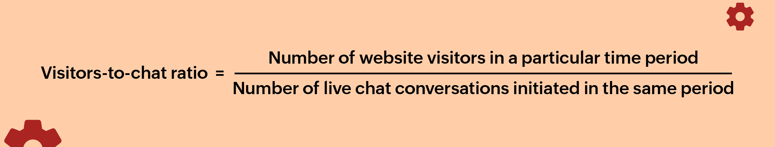 visitors to chat ratio