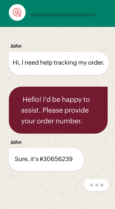Automate communication with WhatsApp chatbots