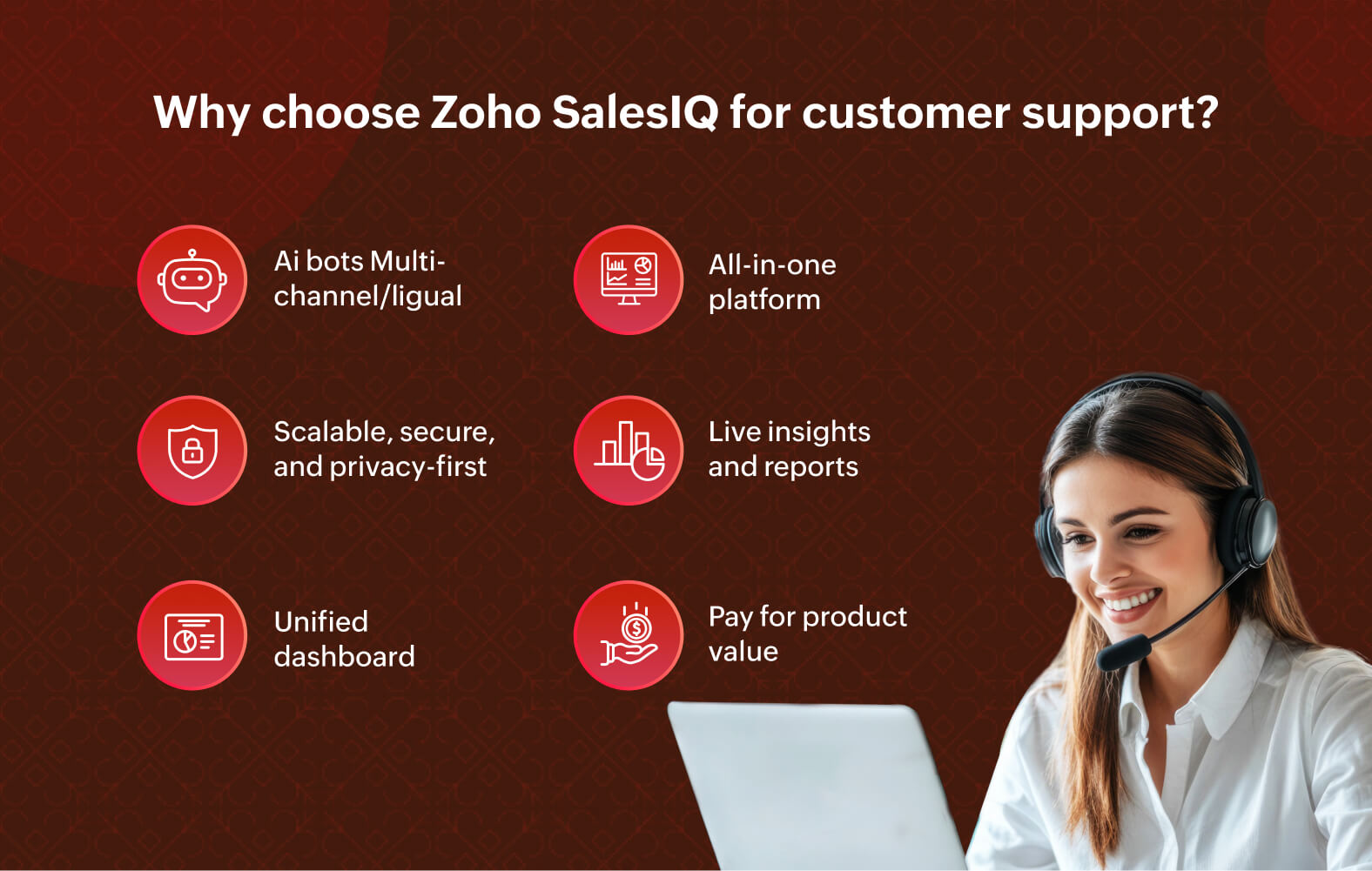 reasons to choose salesiq for support