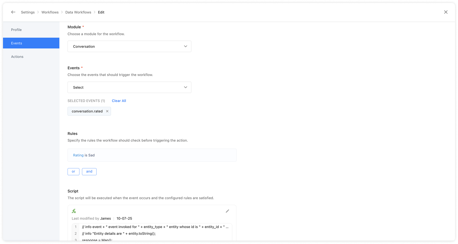 Now, you can automate actions in SalesIQ