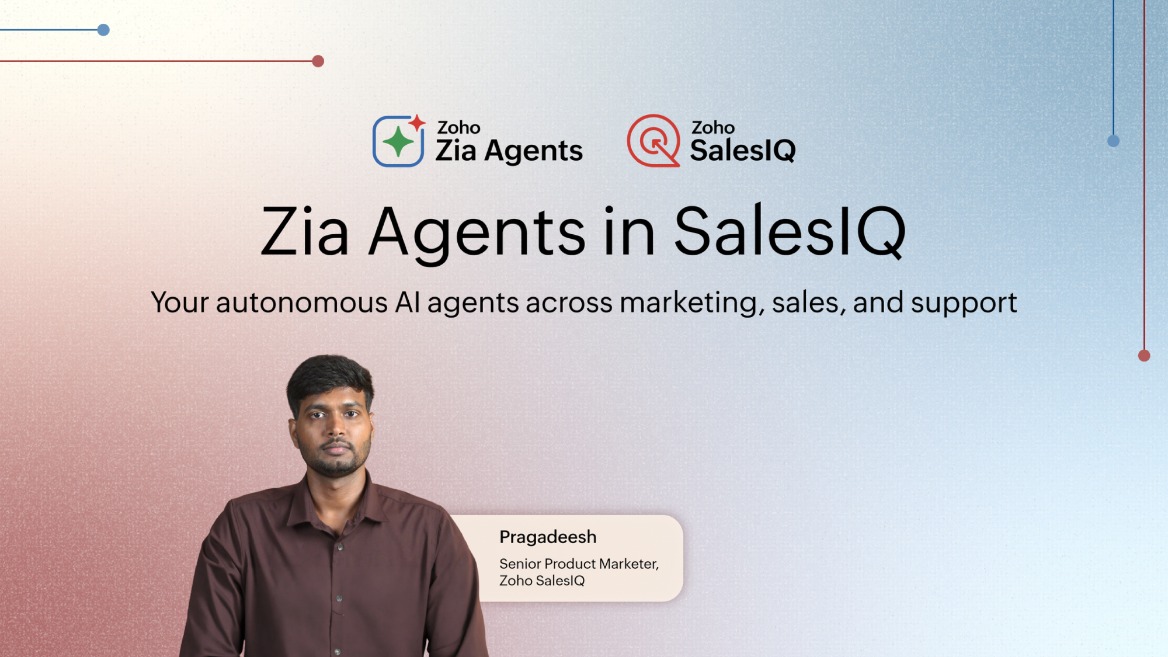 SalesIQ Zia agents