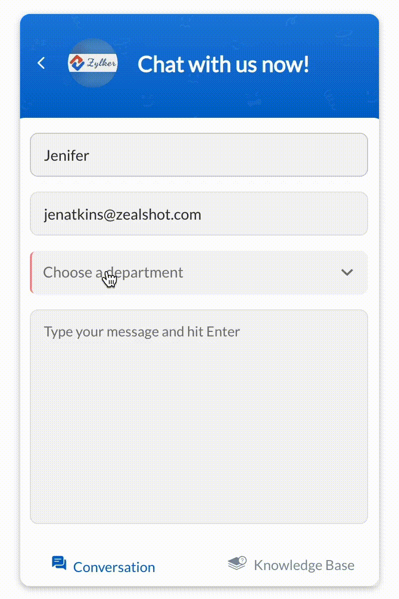 Conversational AI chatbot