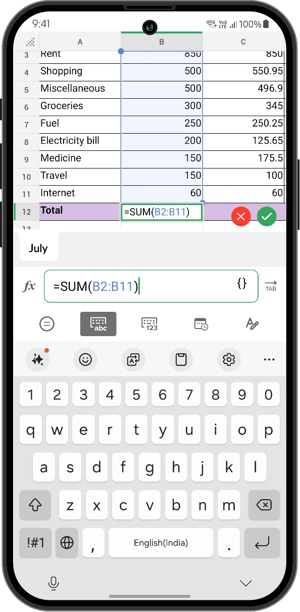 Overlaid numbers for crunching