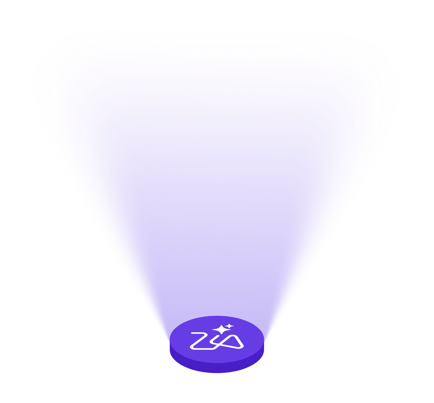 Zia AI and Zoho Show collaboration illustration