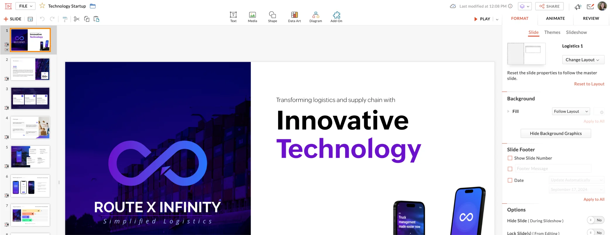 Zoho Showによるソーシャルメディア戦略テンプレート